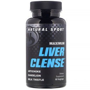 Максимальное очищение печени, Maximum Liver Clense, Natural Sport, 60 вегетарианских капсул купить в Киеве и Украине