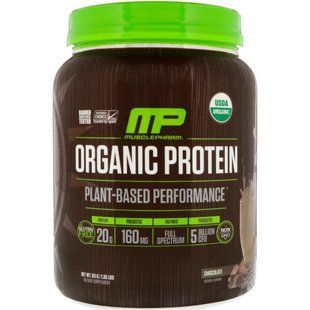 Органічний протеїн, на основі рослинних компонентів, шоколад, MusclePharm Natural, 1,35 ф (611 г)