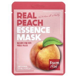 Farmstay, Real Peach Essence Beauty Mask, 1 Sheet, 0.78 fl oz (23 ml) купить в Киеве и Украине