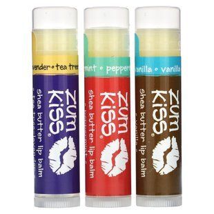 ZUM, Shea Butter Lip Balm, Trio Pack, 3 Pack, 0.15 oz Each купить в Киеве и Украине