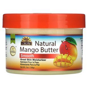 Okay Pure Naturals, Natural Mango Butter, Smooth, 7 oz (198 g) купить в Киеве и Украине