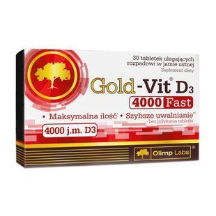 OLIMP, Gold-Vit D3 Fast 4000 j.m., 30 tab купить в Киеве и Украине