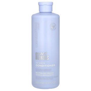 Lee Stafford, Bleach Blondes, Ice White Conditioner, For Bleached, Highlighted & Naturally Dark Blonde Hair, 16.9 fl oz (500 ml) купить в Киеве и Украине