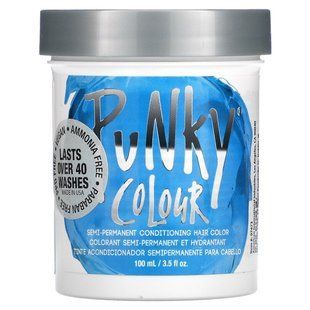 Semi-permanent conditioning hair dye, Lagoon Blue, Punky Color, 3.5 fluid ounces (100 ml)