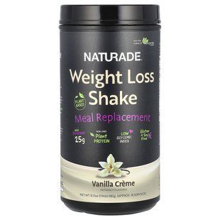 Naturade, Weight Loss Shake, Plant Based Meal Replacement, Vanilla Creme, 1.94 lb (882 g) купить в Киеве и Украине
