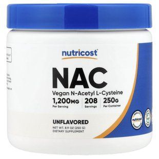 Nutricost, NAC, Unflavored , 8.9 oz (250 g) купить в Киеве и Украине