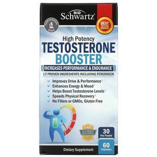 BioSchwartz, Testosterone Booster with High Efficiency, 60 Capsules.