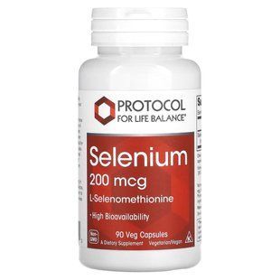 Protocol for Life Balance, Selenium, 200 mcg, 90 Veg Capsules купить в Киеве и Украине