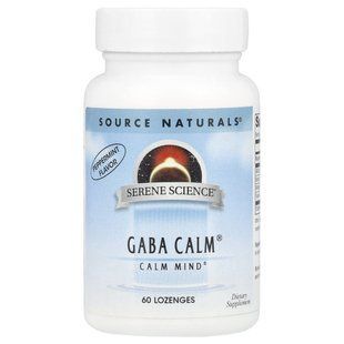 Source Naturals, Serene Science&reg;, GABA Calm&reg;, Peppermint, 60 Lozenges купить в Киеве и Украине