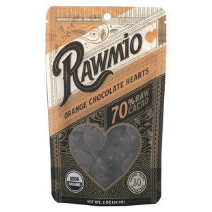 Rawmio, Orange Chocolate Hearts, 70% Raw Cacao, 2 oz (56.7 g) купить в Киеве и Украине