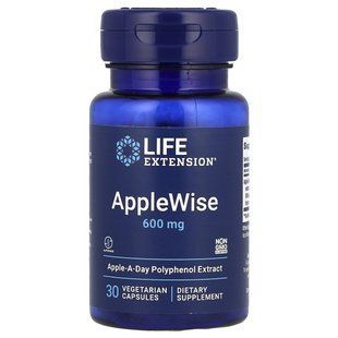Яблучний экстракт полифенолив Life Extension (AppleWise) 600 мг 30 вегетарианских капсул купить в Киеве и Украине