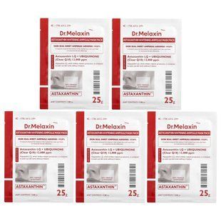 Dr.Melaxin, AstaxanthinRX, Whitening Ampoule Beauty Mask Pack, 5 Sheets, 0.88 oz (25 g) Each купить в Киеве и Украине