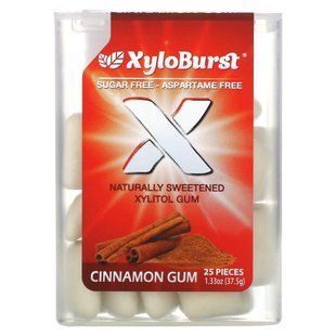 Xyloburst, Xylitol Gum, Cinnamon, 25 Pieces купить в Киеве и Украине