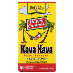 Экстракт корня Кава Кава, Natural Balance, 60 вегетарианских капсул купить в Киеве и Украине