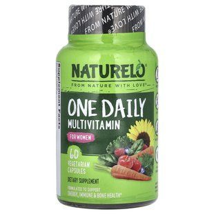 NATURELO, Мультивітаміни для жінок, що приймаються один день, 60 вегетаріанських капсул