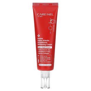 Care:Nel, Derma Alpha Arbutin Glutathione Whitening Cream, 1.52 fl oz (45 ml) купить в Киеве и Украине