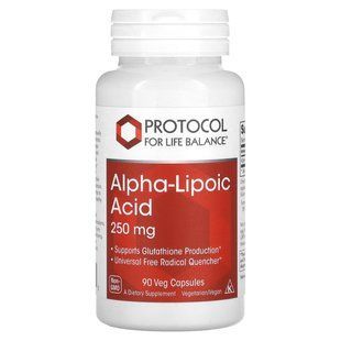 Protocol for Life Balance, Alpha-Lipoic Acid, 250 mg, 90 Veg Capsules купить в Киеве и Украине