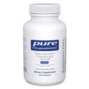 Глюкозамин Хондроитин с МСМ Pure Encapsulations (Glucosamine Chondroitin with MSM) 120 капсул купить в Киеве и Украине