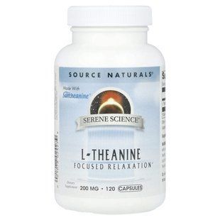 Source Naturals, Serene Science&reg;, L-theanine, 200 mg, 120 Capsules купить в Киеве и Украине