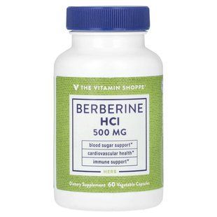 The Vitamin Shoppe, Berberine HCl, 500 mg, 60 Vegetable Capsules купить в Киеве и Украине