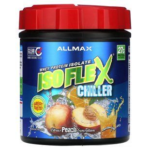 ALLMAX, Isoflex Chiller, ізолят сироваткового протеїну, цитрусові та персик, 425&nbsp;г (1&nbsp;фунт)