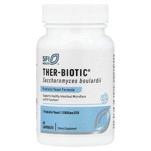 Probiotic Saccharomyces Boulardii SFI Health (Ther-Biotic Saccharomyces Boulardii) 3 billion CFU 60 capsules