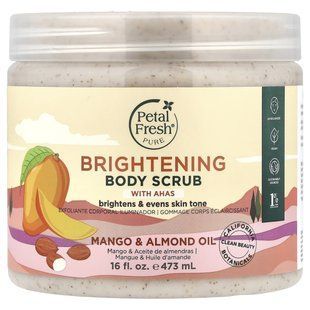 Petal Fresh, Brightening Body Scrub With AHAS, Mango & Almond Oil, 16 fl oz (473 ml) купить в Киеве и Украине