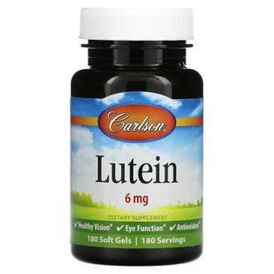 Лютеин Carlson Labs (Lutein) 6 мг/1 мг 180 капсул купить в Киеве и Украине