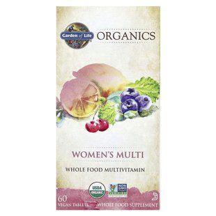 Garden of Life, MyKind Organics, multivitamin for women, 60 vegan tablets
