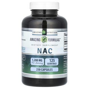 Amazing Nutrition, NAC, 600 мг, 250 капсул купить в Киеве и Украине