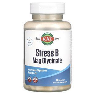 Магній гліцинат проти стресу, Stress B Mag Glycinate, KAL, 60 капсул купить в Киеве и Украине