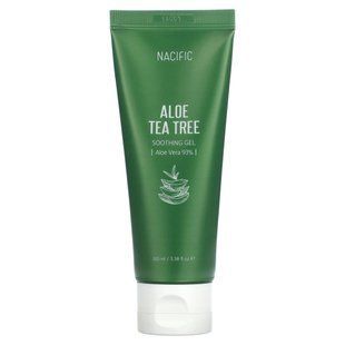Nacific, Aloe Tea Tree, Soothing Gel, 3.38 fl oz (100 ml) купить в Киеве и Украине