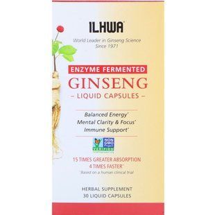 GINST15, женьшень 21 століття, Ilhwa, 30 м'яких капсул