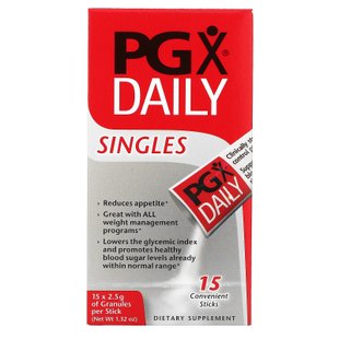 Natural Factors, PGX Daily, одиночные, 15 стиков, 2,5 г на палочку купить в Киеве и Украине