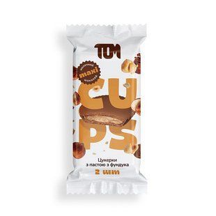 TOM peanut butter, Цукерки з пастою фундука в молочному шоколаді, 38 g купить в Киеве и Украине