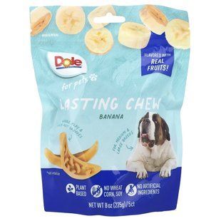 Dole for Pets, Lasting Chew, For Medium & Large Breeds, Banana , 5 Chews, 8 oz (225 g) купить в Киеве и Украине