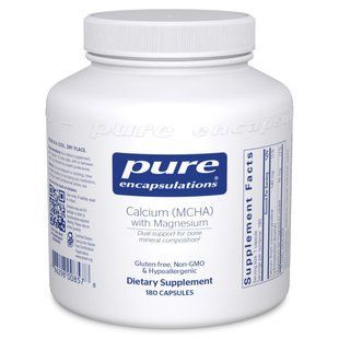 Кальций с магнием Pure Encapsulations (Calcium MCHA with Magnesium) 180 капсул купить в Киеве и Украине