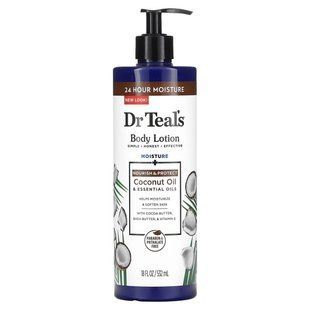 Dr. Teal's, Body Lotion, Nourish & Protect, Coconut Oil & Essential Oils, 18 fl oz (532 ml) купить в Киеве и Украине