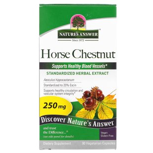 Конский каштан Nature's Answer (Horse chestnut) 250 мг 90 капсул купить в Киеве и Украине