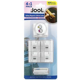Дитячі товари Jool, безпечні магнітні замки для шаф, упаковка 4+1