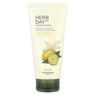The Face Shop, Herb Day 365, очищающая пенка для лица, лимон и грейпфрут, 170 мл (5,7 жидк. Унции) купить в Киеве и Украине