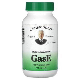 Christopher's Original Formulas, GasE, 475 мг, 100 вегетаріанських капсул
