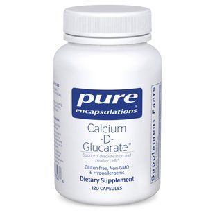 Кальций-Д-глюкарат Pure Encapsulations (Calcium-D-Glucarate) 120 капсул купить в Киеве и Украине