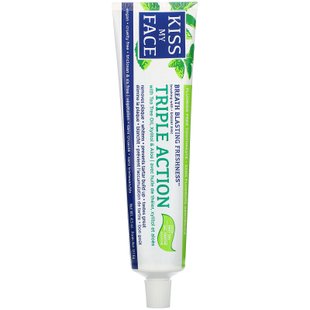 Зубная паста-гель тройного действия Kiss My Face (Triple Action Toothpaste) 127.6 г купить в Киеве и Украине