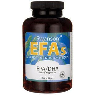 Fish oil EPA/DHA Swanson (EcOmega EPA/DHA Fish Oil) 120 capsules