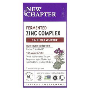 Цинк пищевой комплекс New Chapter (Zinc Food Complex) 60 таблеток купить в Киеве и Украине