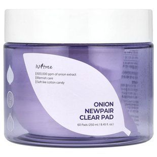 ISNtree, Onion Newpair, Clear Pad, 60 Pads, 8.45 fl oz (250 ml) купить в Киеве и Украине