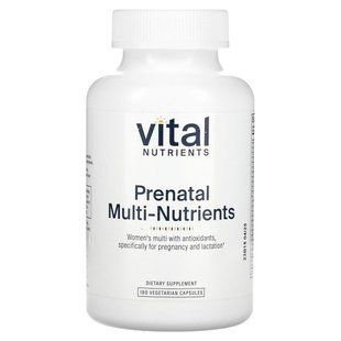 Vital Nutrients, Prenatal Multi-Nutrients, 180 Vegetarian Capsules купить в Киеве и Украине