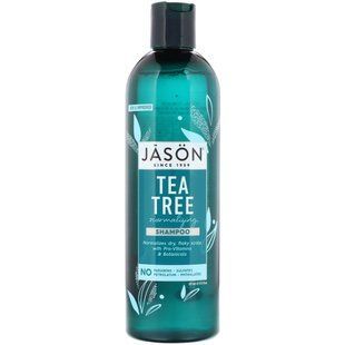 Шампунь для сухої шкіри голови з чайним деревом Jason Natural (Treatment Shampoo) 517 мл