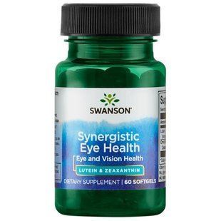Synergistic Eye Health Lutein & Zeaxanthin, Swanson, 60 capsules